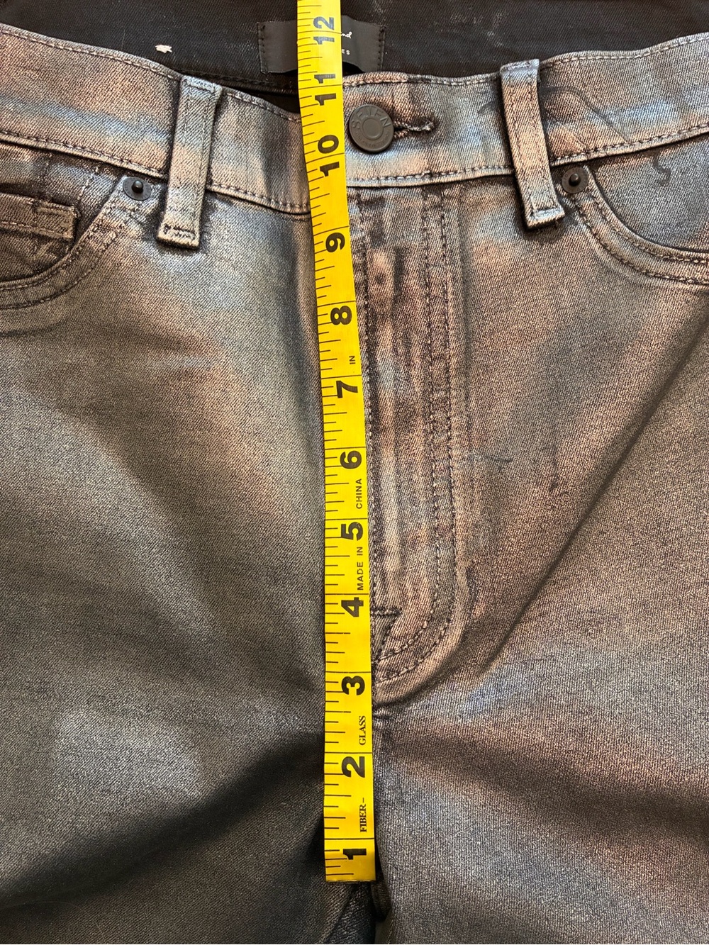 7 for All Mankind Metallic Slim Jeans - Picture 10 of 16